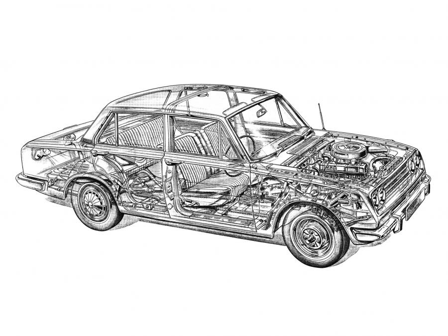 Схема Toyota Corona Sedan (RT40) 1964 года  (фото 15 из 15)